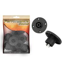 10X Jack Fêmea Speakon 4 Polos Painel - Redondo Pro 4 Furos