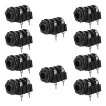 10X Jack J10/P10 Fêmea Mono - Painel Placa - Circuito Aberto