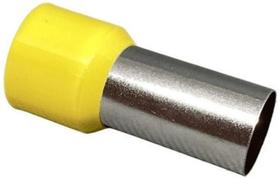 10X Kit Terminal Tubular Ilhós 70Mm Amarelo Pré Isolado