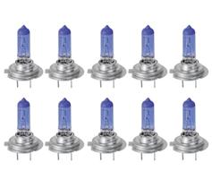 10X Lâmpada Automotiva H7 Super Branca 8500K 12v55w Farol