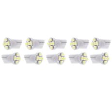 10x Lâmpada Automotiva T10 Cabeça Reta 5led 12v Super Branca 10x Lâmpada Automotiva T10 Cabeça Reta 5led 12v Super Branca