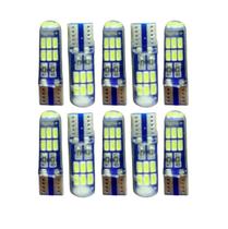 10X Lampada Pingo T10 15leds 12v Silicone SuperBranca Cambus