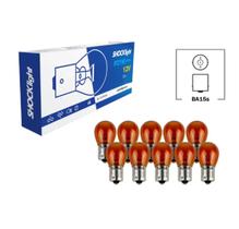 10X Lampada Seta Pisca Ré Âmbar 1141a 12v 21w Ba15s 01 Polo