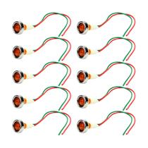 10x Lâmpada Sinaleiro Olho de Boi Xd10-7 / 12v - Amarelo