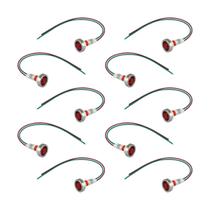 10x Lâmpada Sinaleiro Olho de Boi Xd10-7 / 24v - Vermelho