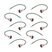 10X Lâmpada Sinaleiro Olho De Boi Xd10-7 / 24V - Vermelho