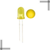 10x Led Amarelo Difuso 5mm Para Projeto Arduino - Robomix