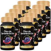 10x óleo de semente de uva 750mg 30caps premium hf suplements