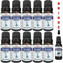 10x Óleo Essencial De Citronela 100% Puro 100ml