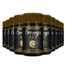 10x OMEGA 3 6 9 60CAPS PEIXE LINHAÇA BORRAGEM HF SUPLEMENTOS