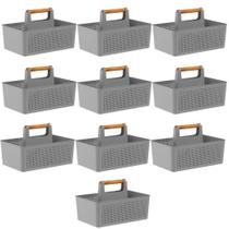 10X Organizadores Multiuso Flow Com Divisórias Cinza OU 10X Organizadores Multiuso Flow Com Divisórias Cinza OU