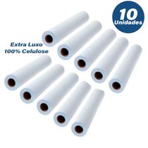 10x Papel Lençol Maca Hospitalar 50x50 100% Celulose Luxo - CLEAN