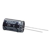 10X Peças Capacitor Eletrolítico 2200Uf 25V 2200 25V 105ºc