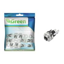 10x Peças - Jack Tipo P4 Fêmea Painel/chassis 2,5 x 5,5mm