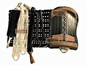 10x peças Sela Basto Montaria Completa Cavalo Laço