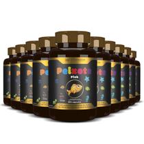 10X Peixote Omega 3 Kids Mastigavel 120Caps Hf Suplementos