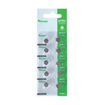 10x Pilhas Baterias Lr41 - 1,5v - Alcalina Dura Muito+ - GREEN