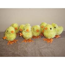 10x Pintinho Amarelinho De Pelúcia A Corda De Pular De Brinquedo