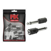 10x Plug Adaptador P10 Mono Para P2/j2 Jack Mono +qualidade