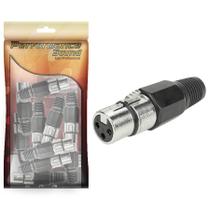 10x Plug Cannon Fêmea - Premium Profissional - Série Chrome 10x Plug Cannon Fêmea - Premium Profissional - Série Chrome