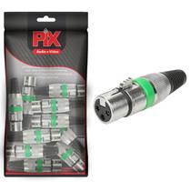 10x Plug Cannon Fêmea - Premium Profissional - Série Ring