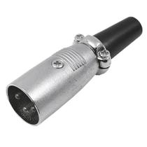 10x Plug Cannon Macho Com Trava Profissional - Série Metal