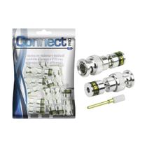 10x Plug Conector Bnc Hd 3mm 75 Ohms - Premium Profissional 10x Plug Conector Bnc Hd 3mm 75 Ohms - Premium Profissional