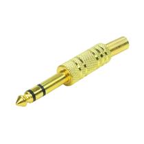 10x Plug P10 Estéreo Premium Profissional Série Gold 10x Plug P10 Estéreo Premium Profissional Série Gold