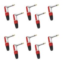 10x Plug P10 Mono Premium Profissional Série 90º Graus 10x Plug P10 Mono Premium Profissional Série 90º Graus