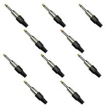 10x Plug P10 Mono Premium Profissional Série Chrome 10x Plug P10 Mono Premium Profissional Série Chrome