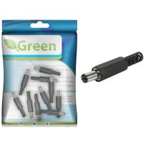 10x Plug P4 2,1mm - 2.1 x 5.5x9mm resistente C/ Rabicho