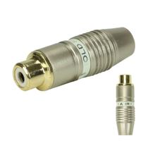 10x Plug Rca Fêmea profissional Original Pix Ponta Ouro 24k