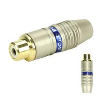 10x Plug Rca Fêmea profissional Original Pix Ponta Ouro 24k