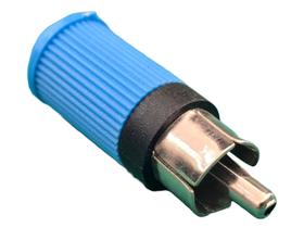 10x Plug Rca Macho Azul