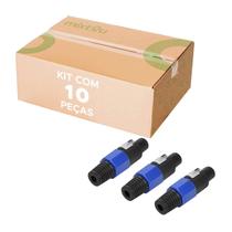 10x Plug Speakon 4 Polos - Premium Profissional Série Hard 10x Plug Speakon 4 Polos - Premium Profissional Série Hard
