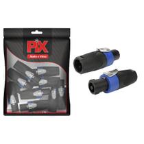 10x Plug Speakon 4 polos - Premium Profissional Série Prime