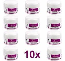 10x Pó Acrílico Pink E Clear Unhas De Porcelana Ezflow 30g