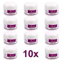 10x Pó Acrílico Pink E Clear Unhas De Porcelana Ezflow 30g
