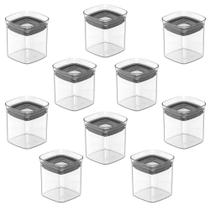 10X Porta Temperos Pote 150Ml Organizador Ou Block Hermético