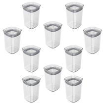 10X Porta Temperos Pote 1L Organizador Ou Block Hermético