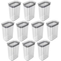 10X Porta Temperos Pote 2,3L Organizador Ou Block Hermético