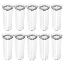 10x Porta Temperos Pote 2L Organizador OU Block Hermético