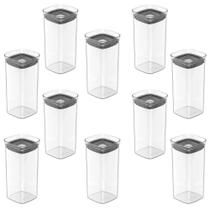 10X Porta Temperos Pote 340Ml Organizador Ou Block Hermético