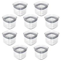 10X Porta Temperos Pote 450Ml Organizador Ou Block Hermético