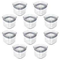 10X Porta Temperos Pote 450Ml Organizador Ou Block Hermético