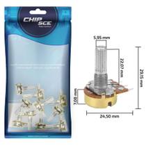 10x Potenciômetro Linear 1M L20/16mm Com Porca e Arruela 10x Potenciômetro Linear 1M L20/16mm Com Porca e Arruela