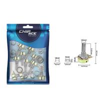 10x Potenciômetro Linear 250Kb L20/16mm Com Porca e Arruela