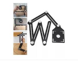 10x Régua Multi Ângulos P/ Cortar Piso Profissional 6 Dobras