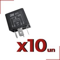 10x Rele Auxiliar Universal s/ suporte 12v 40a 4 Terminais