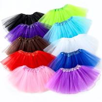 10X Saia De Tule Tutu Adulto 40cm Para Ballet Festa Halloween Carnaval